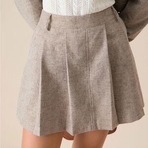 RIHOAS Beige Mini Skirt